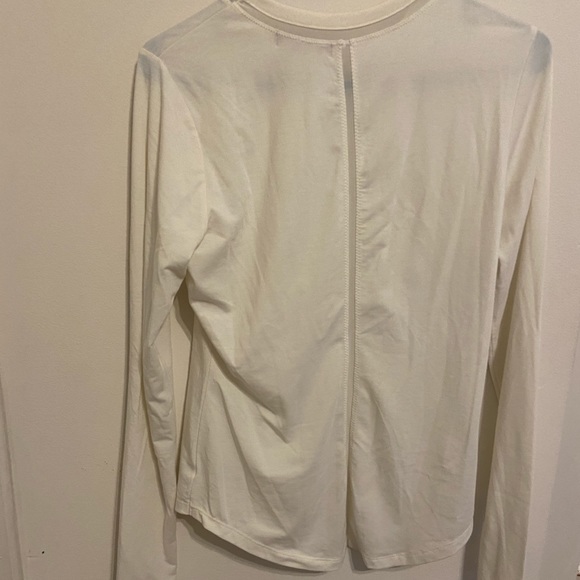 Athleta White Longsleeve Top - Picture 4 of 4